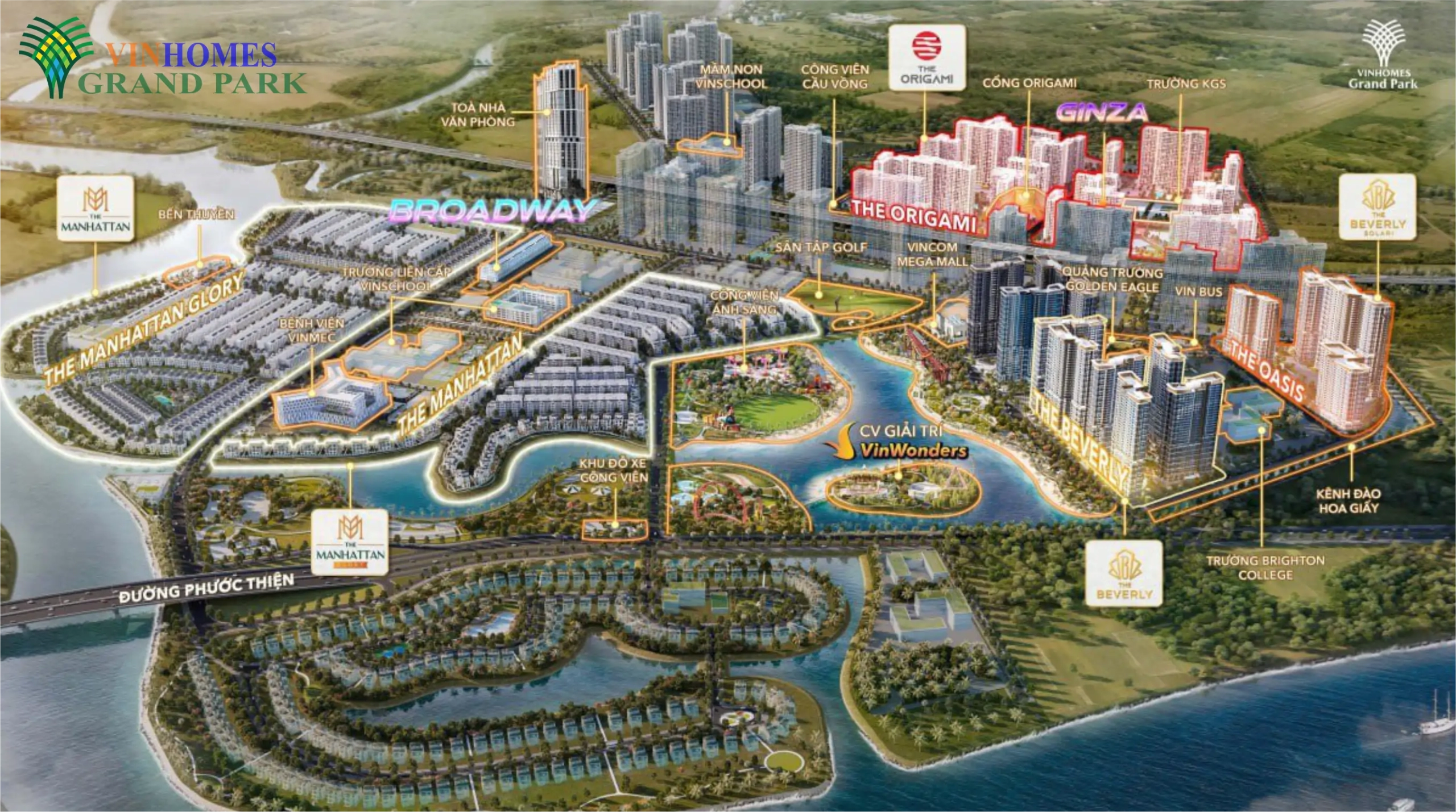 phối cảnh tổng thể khu đô thị vinhomes grand park